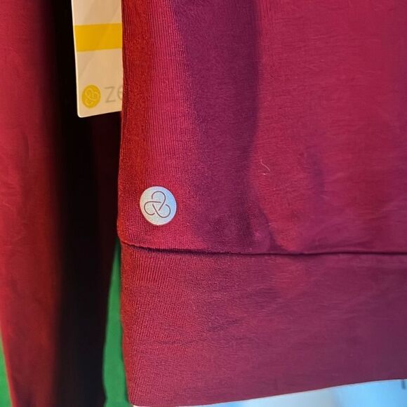 Zella Girl Hooded Pullover Burgundy size 8/10 - Picture 10 of 12